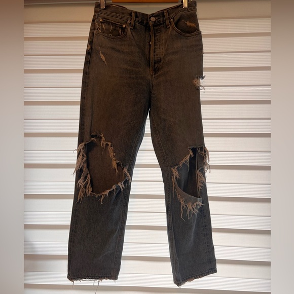 Agolde major distress 90’s denim - Picture 16 of 16